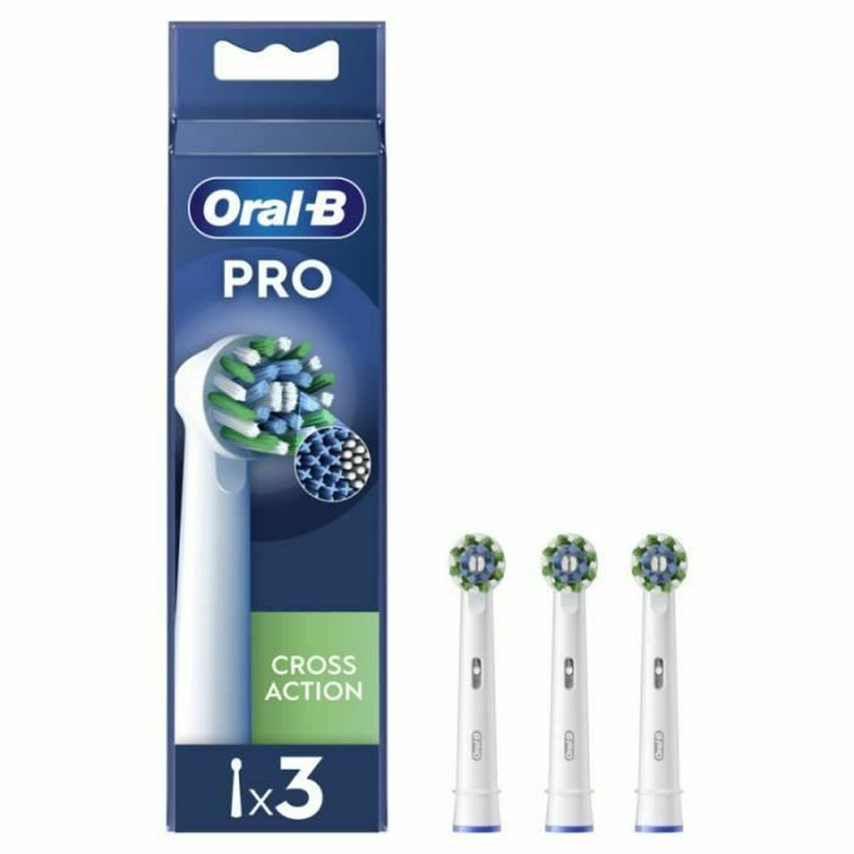 Testina Di Ricambio OraL-B Pro Cross Action 3 Pezzi