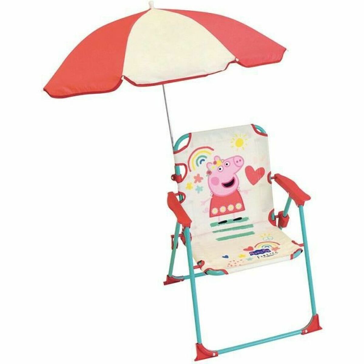Sedia Da Spiaggia Fun House Peppa Pig Rosso Rouge 65 cm