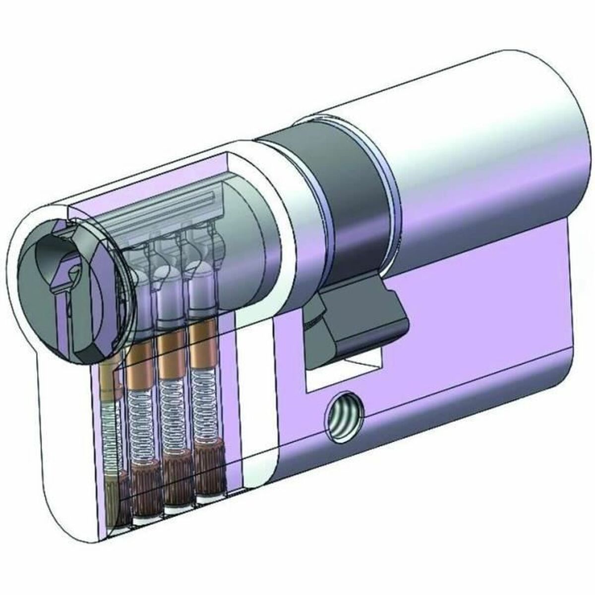 Cilindro Di Sicurezza Yale 40 X 50 Mm Ottone - Image 4