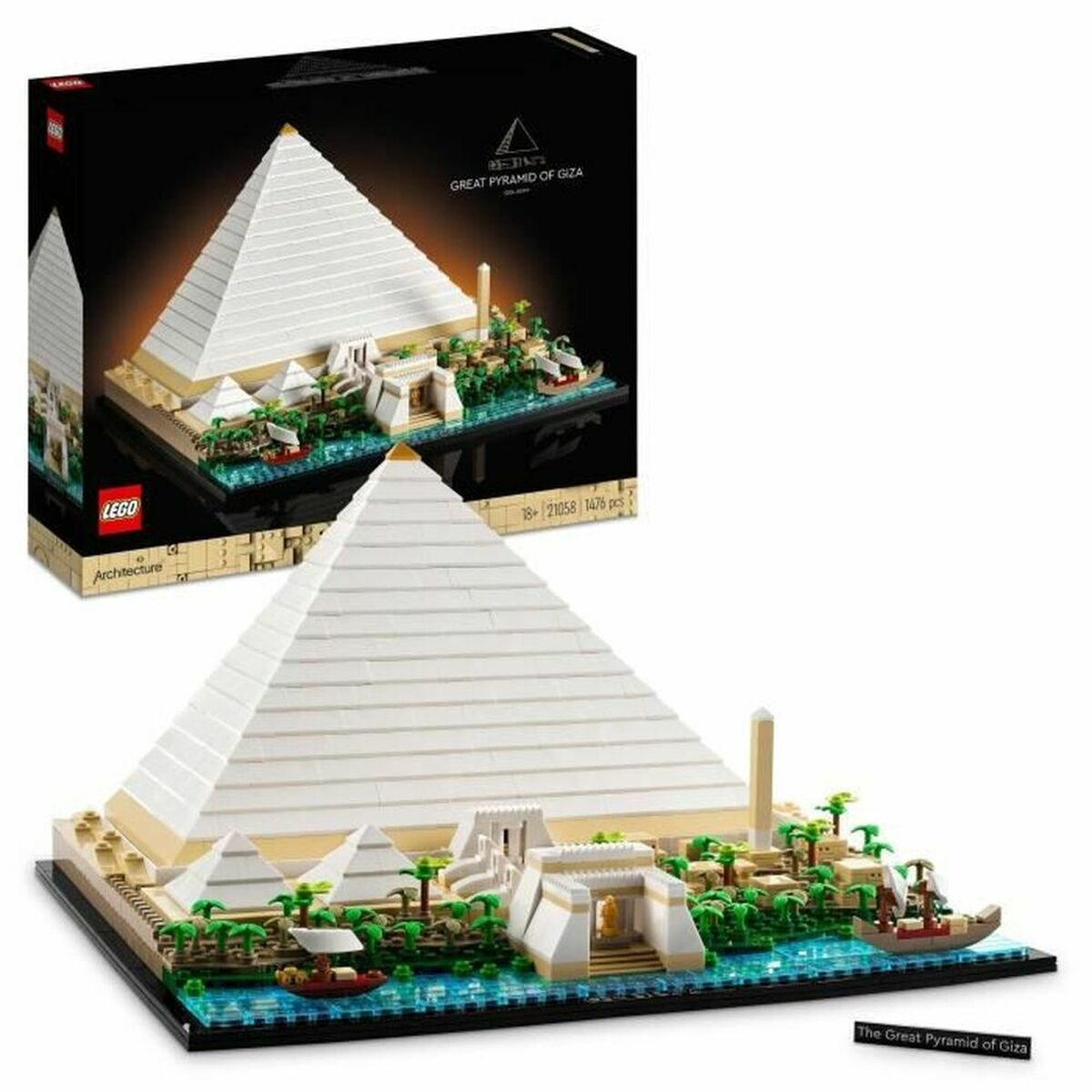 Playset   Lego 21058 Architecture The Great Pyramid Of Giza         1476 Pezzi
