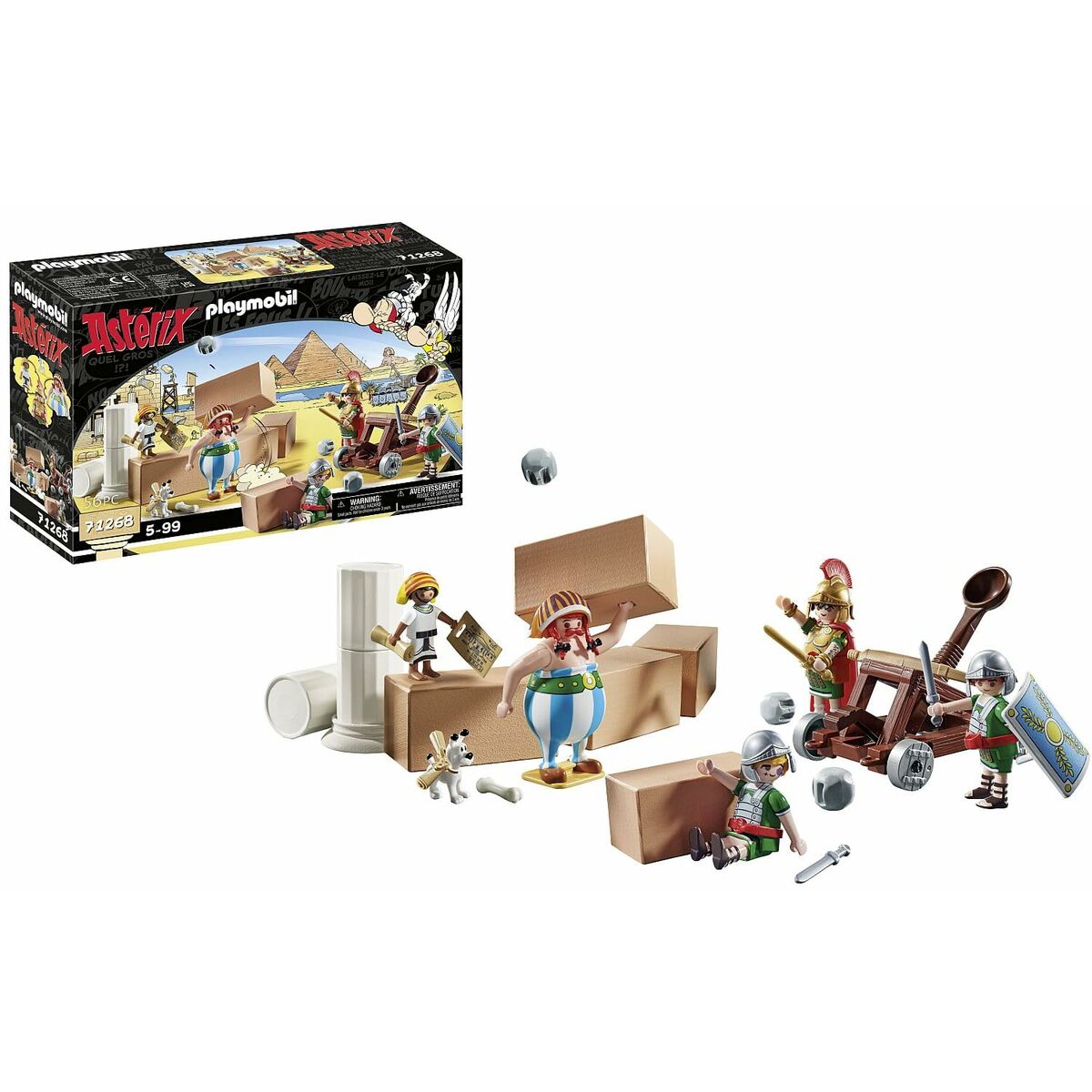 Playset Playmobil Astérix: Numerobis And The Battle Of The Palace 71268 56 Pezzi