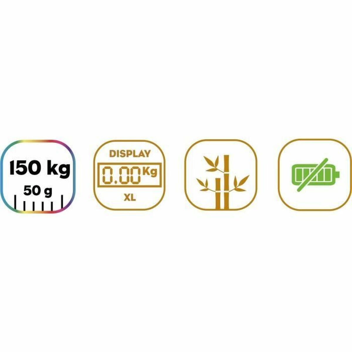 Bilancia Digitale Da Bagno Little Balance Automática Kinetic Bambù - Image 3