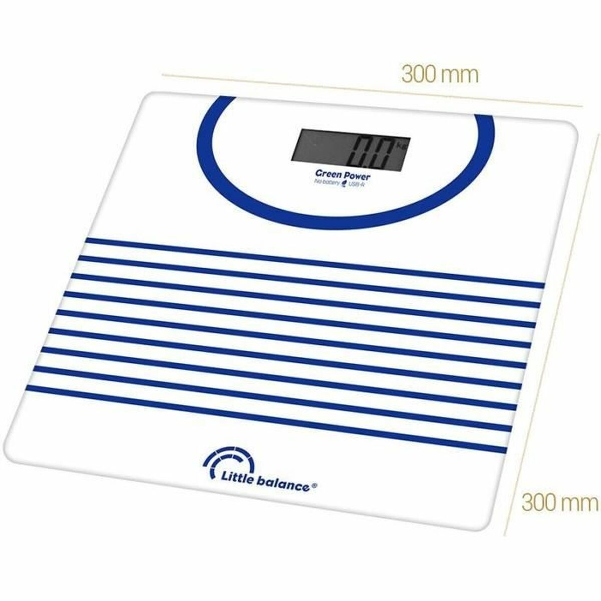 Bilancia Digitale Da Bagno Little Balance 8655 Azzurro/bianco 180 kg