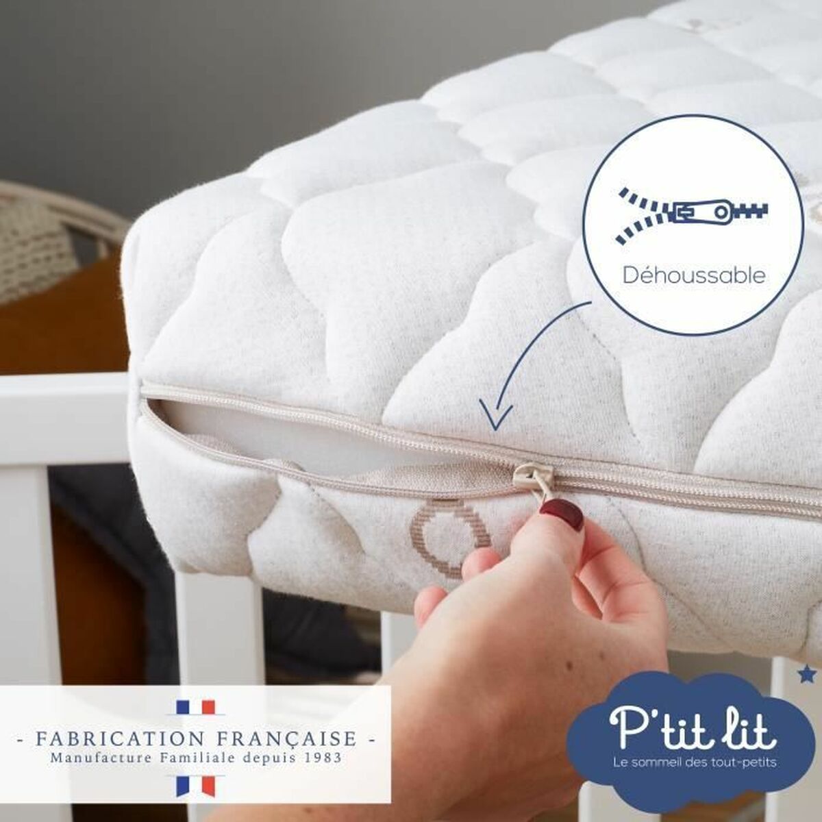 Materasso Per Culla P'tit Lit Organic Cotton 120 X 60 cm - Image 4