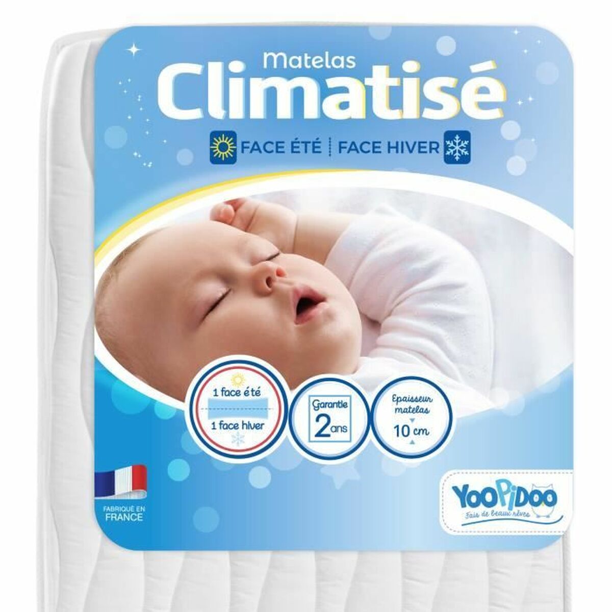 Materasso Per Culla Yoopidoo AiR-Conditioned 60 X 120 cm