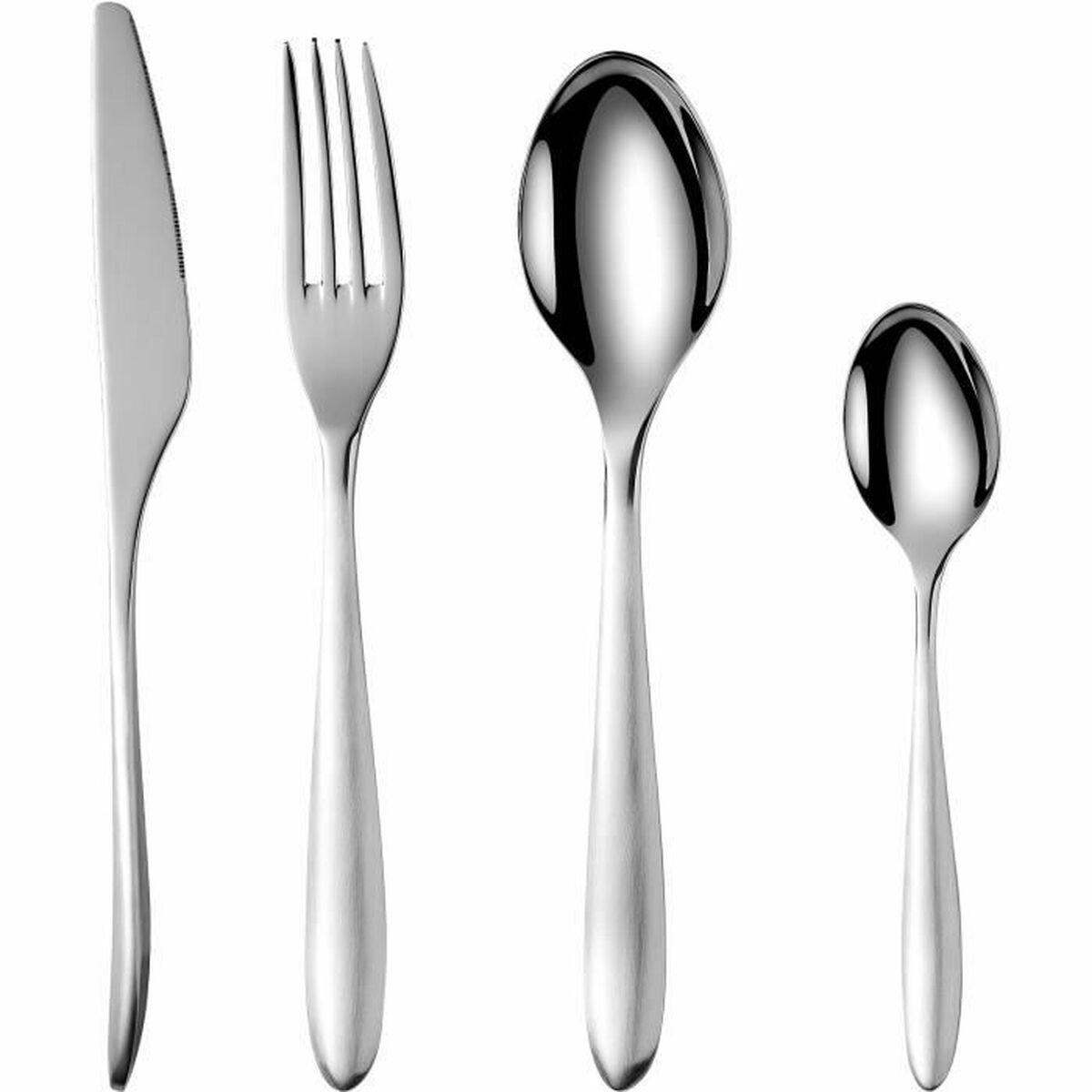 Posate Arthur Martin Am0211 Grigio Acciaio Inossidabile 24 Pezzi
