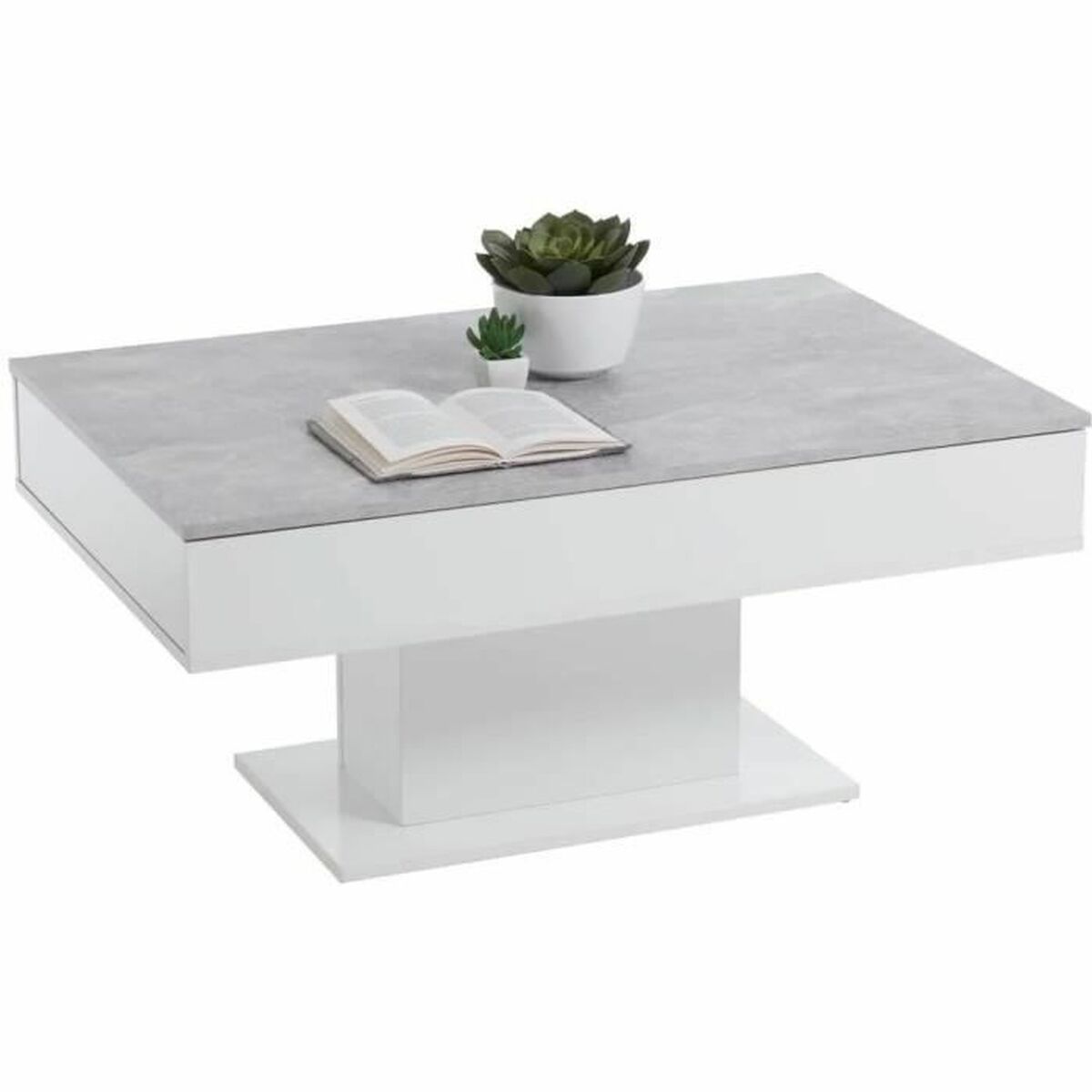 Tavolino Da Caffè Fmd Bianco Grigio