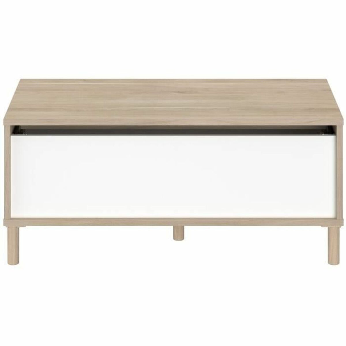 Tavolino Alzabile Parisot Bianco 100 X 50 X 43,6 cm