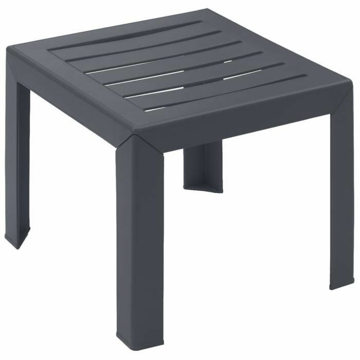Tavolo Aggiuntivo Grosfillex Antracite Resina Plastica 40 X 40 X 35 cm