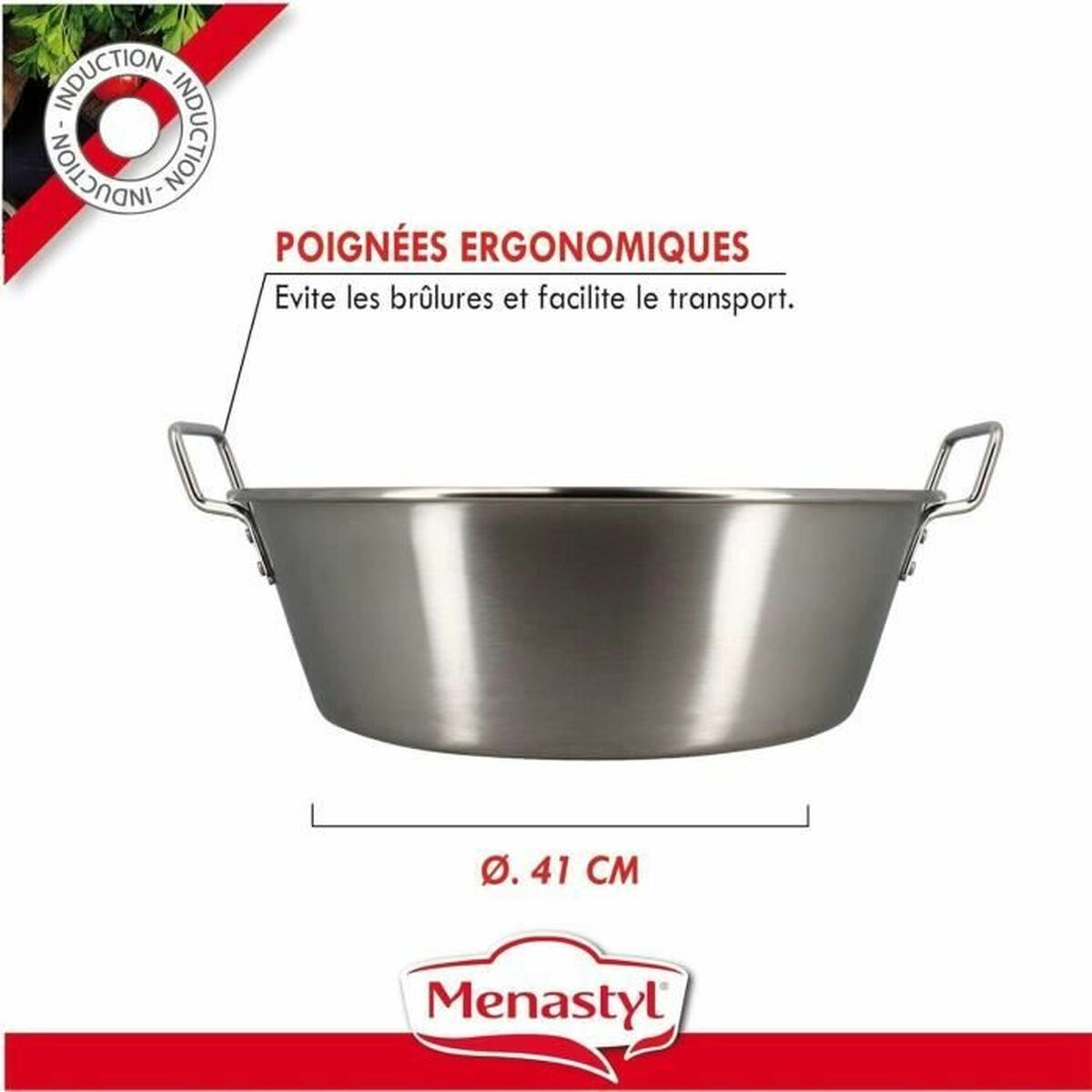 Contenitore Per Conservare Gli Alimenti Menastyl 40,5 Cm Argentato Rettangolare - Image 3