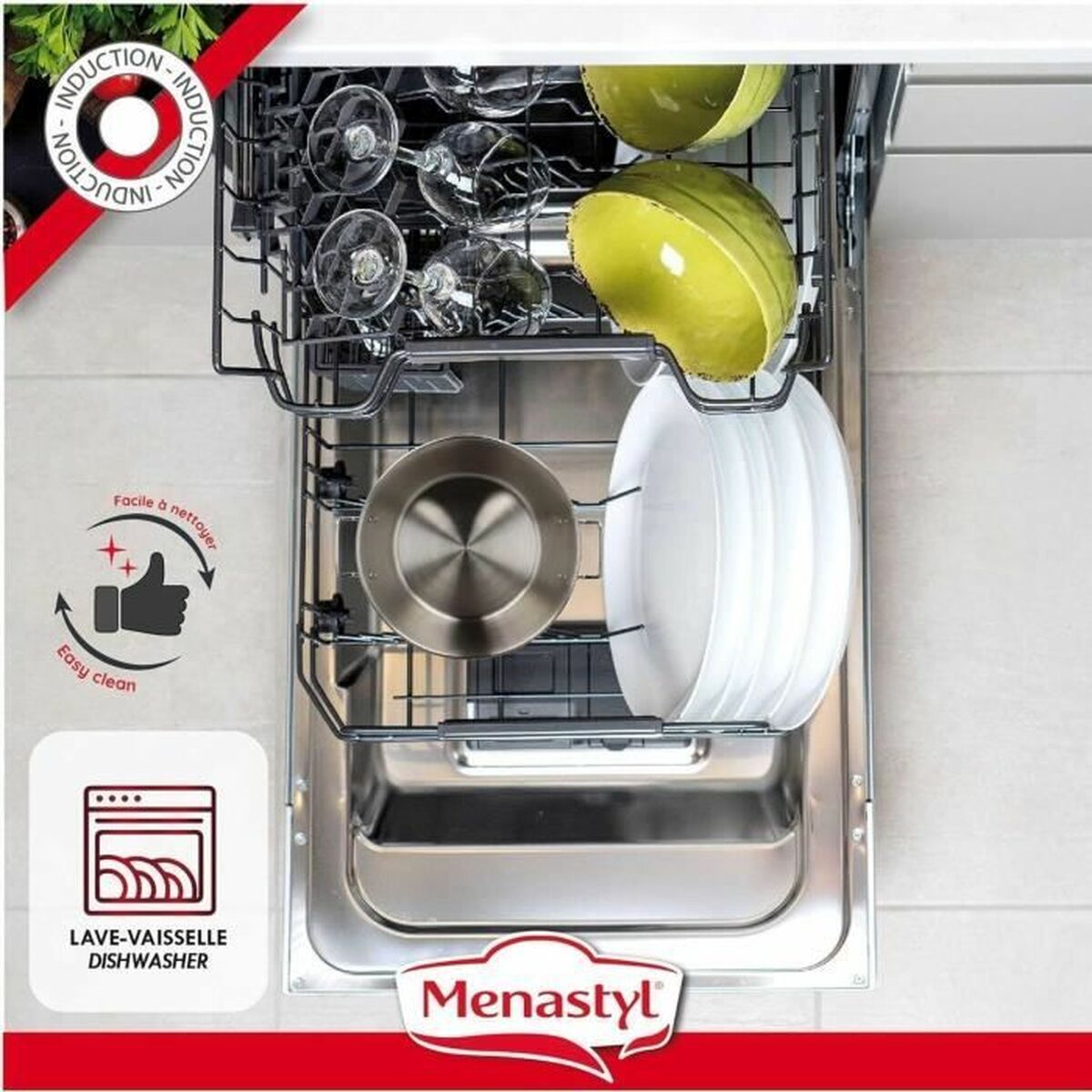 Contenitore Per Conservare Gli Alimenti Menastyl 40,5 Cm Argentato Rettangolare - Image 5