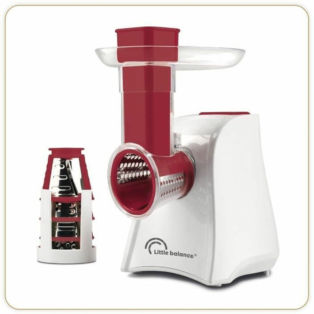 Tritatutto Per Verdure Little Balance Easy Veggie Bianco Rosso Plastica