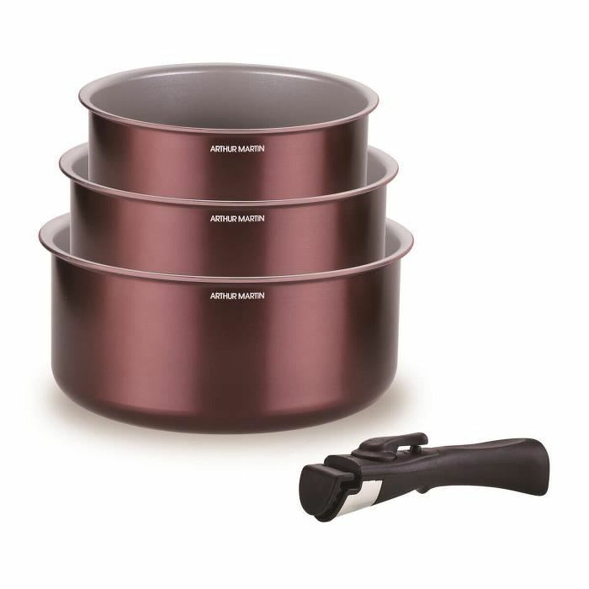 Casseruole Arthur Martin Violetta Prune 4 Pezzi