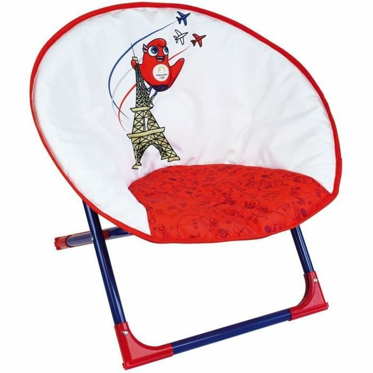 Poltrona Per Bambini Fun House Paris 2024 Olympic Games Bianco Rosso