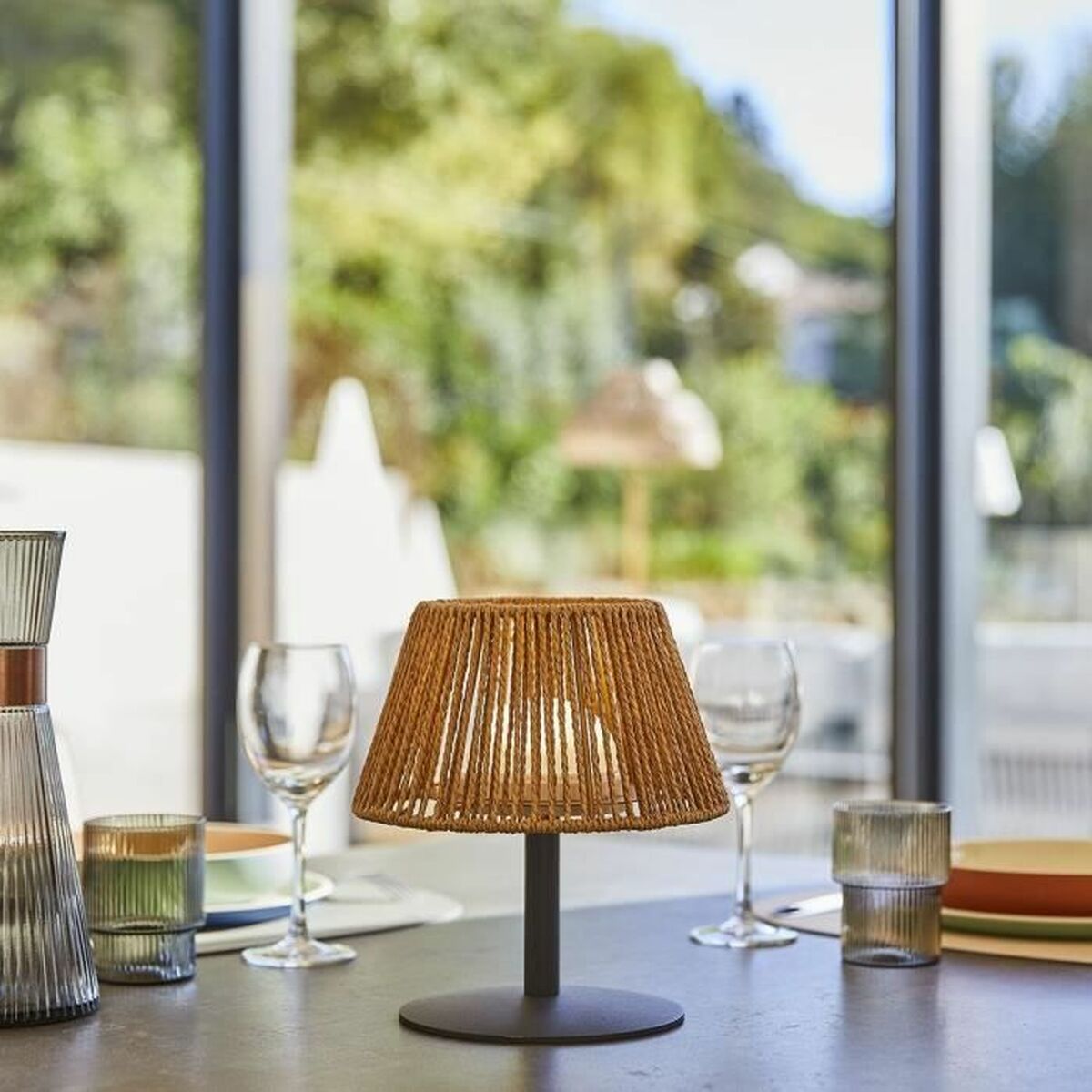 Lampada A Led Lumisky Standy Mini Raffy Marrone Plastica - Image 3