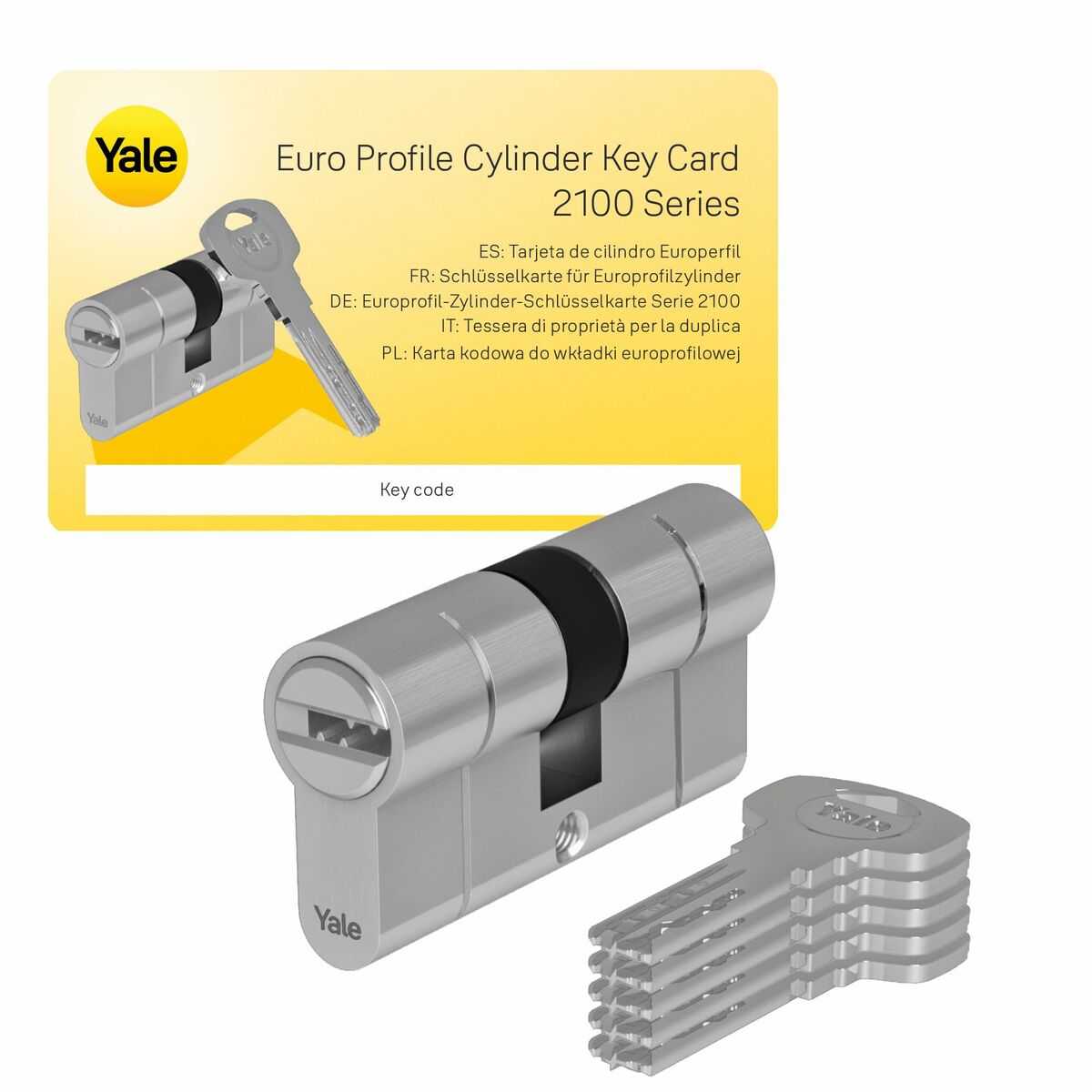 Cilindro Di Sicurezza Yale 30 X 40 Mm Ottone - Image 3