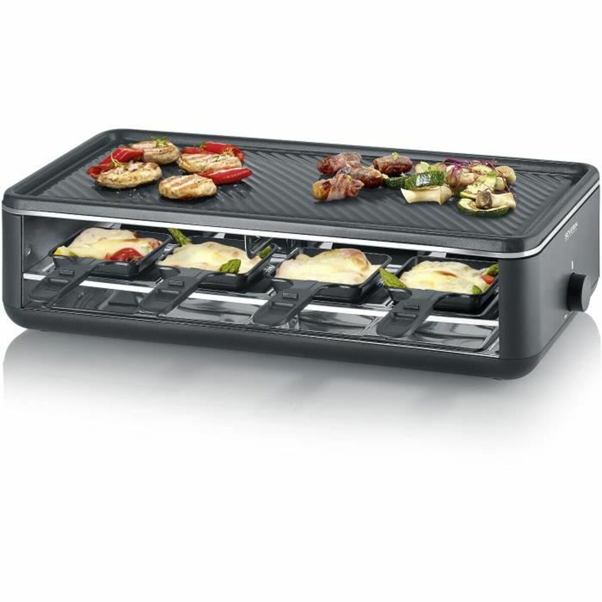 Raclette Severin Rg2365 Nero Noir 48 X 24 cm
