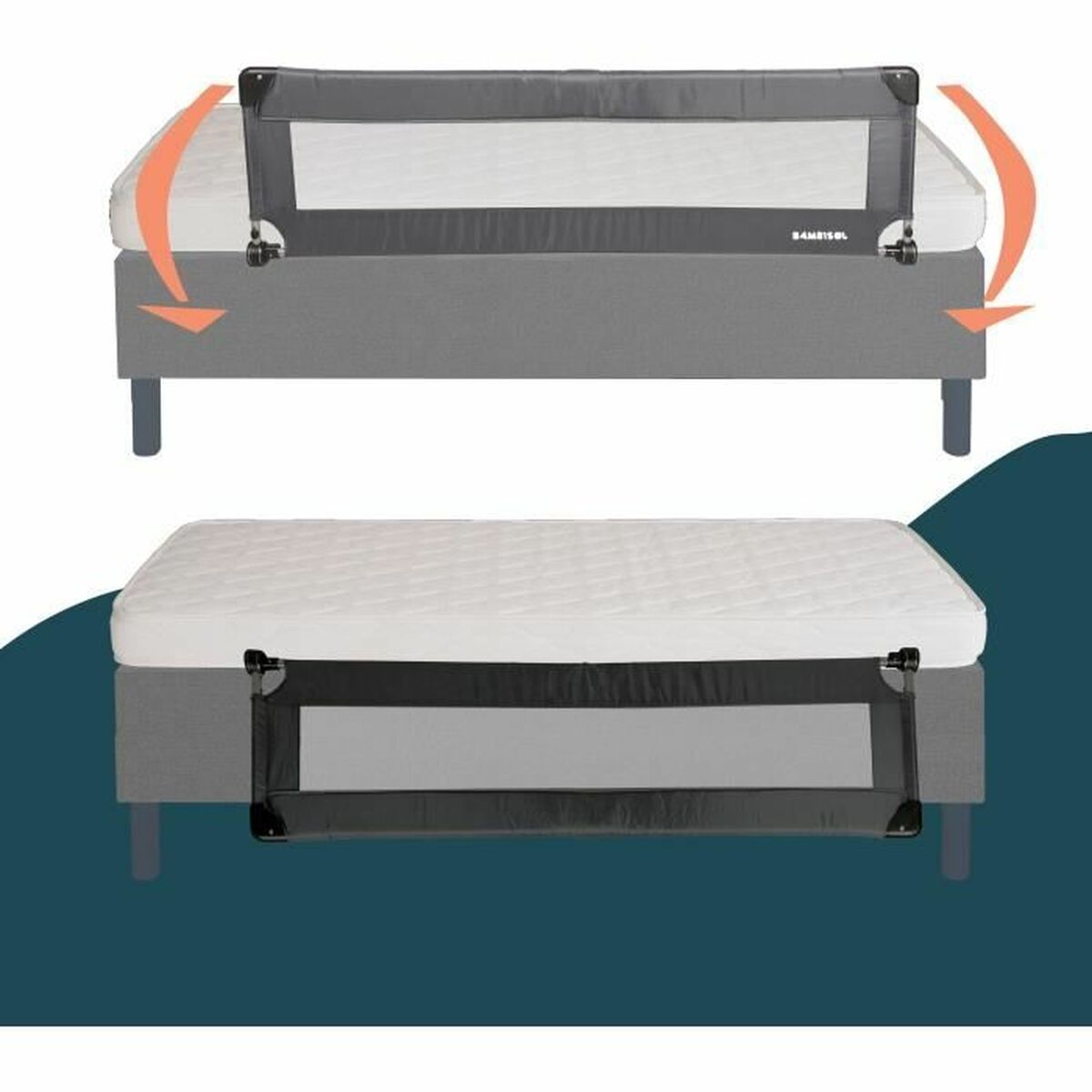 Ringhiera Da Letto Looping Bl5003g 44 X 150 Cm Grigio - Image 3