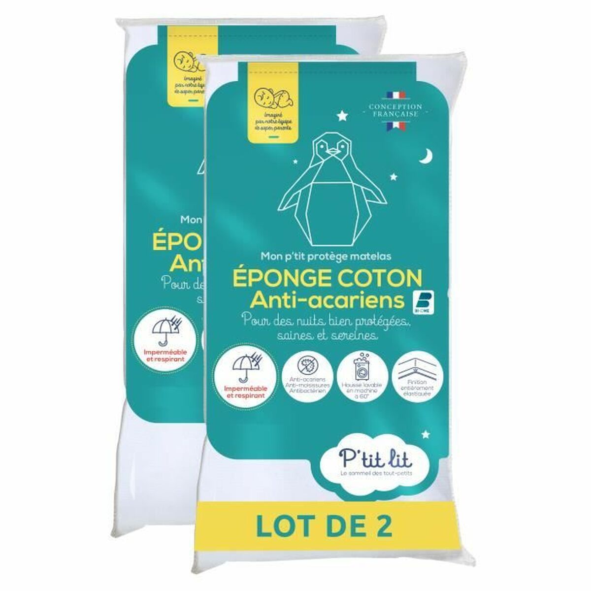 Paracolpi Per Culla P'tit Lit 70 X 140 Cm Bianco 25 Pezzi (25 Unità)
