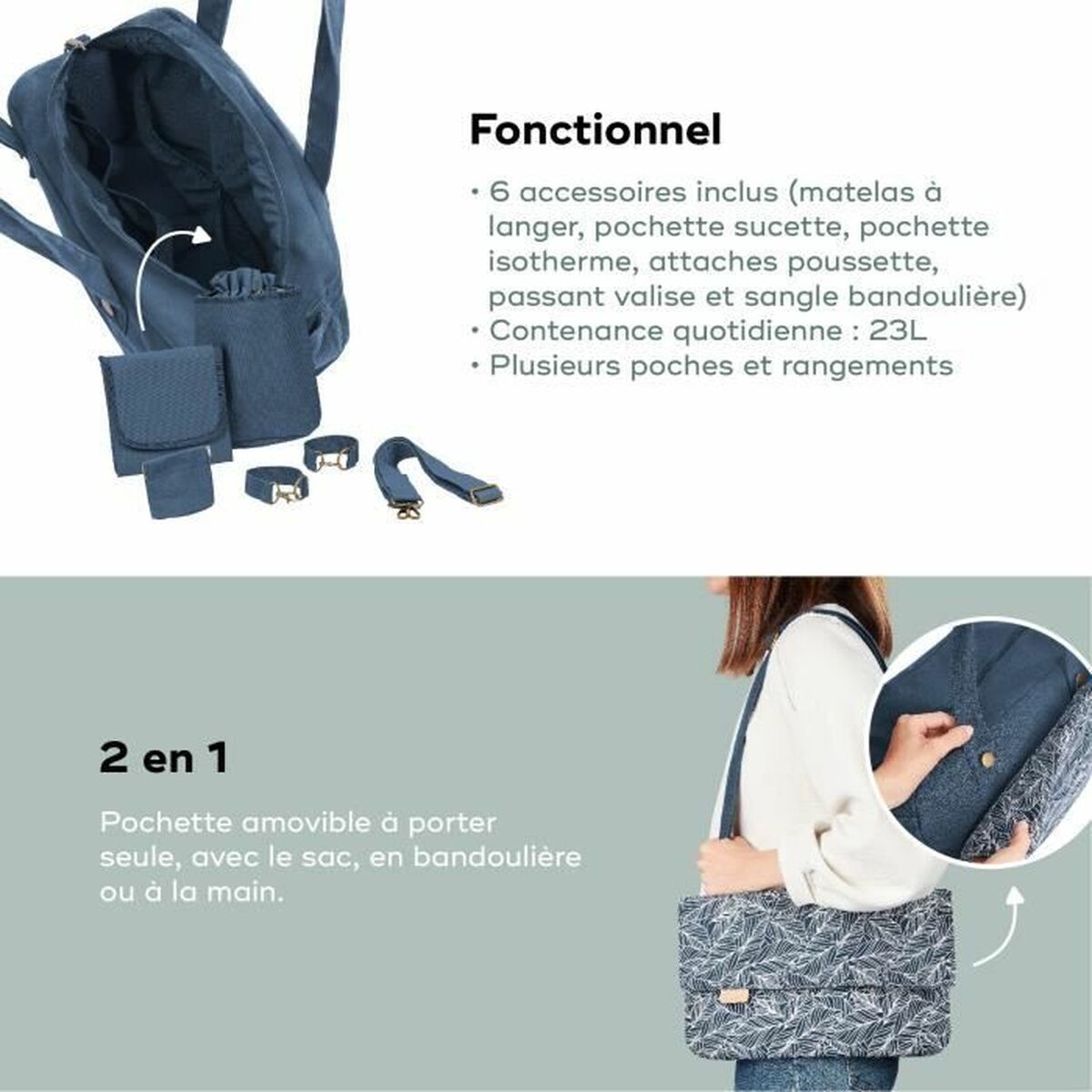 Borsa Fasciatoio Per Pannolini Babymoov Palm - Image 4