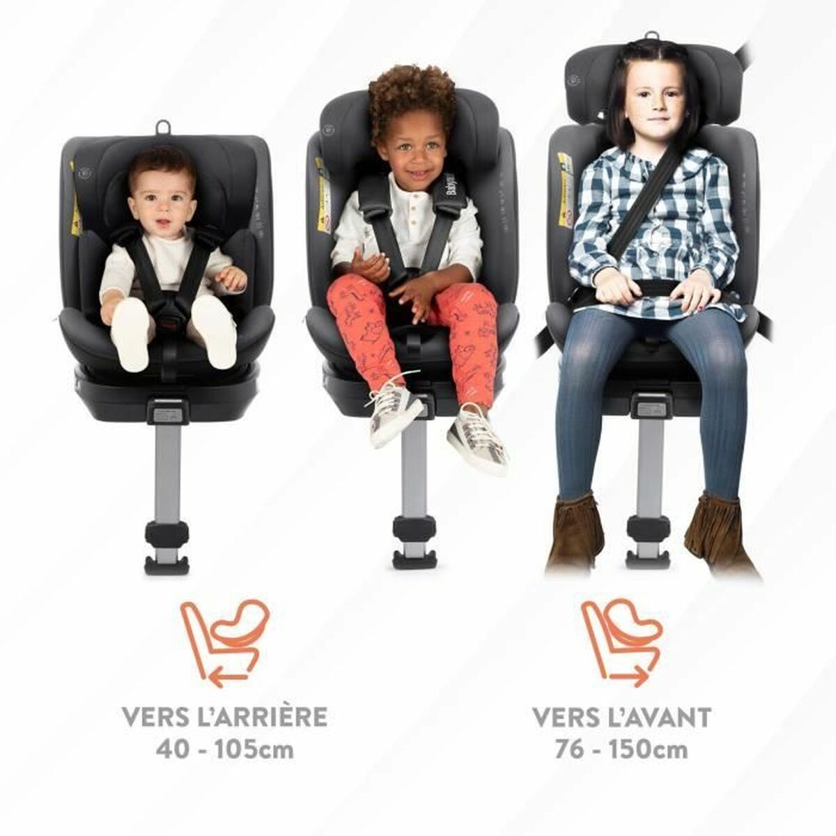 Seggiolino Auto Babyauto Antracite 0 (de 0 A 10 Kilos) I (9 - 18 Kg) Ii (15-25 Kg) Iii (22 - 36 Kg) Per Bambini Ece R129 - Image 4