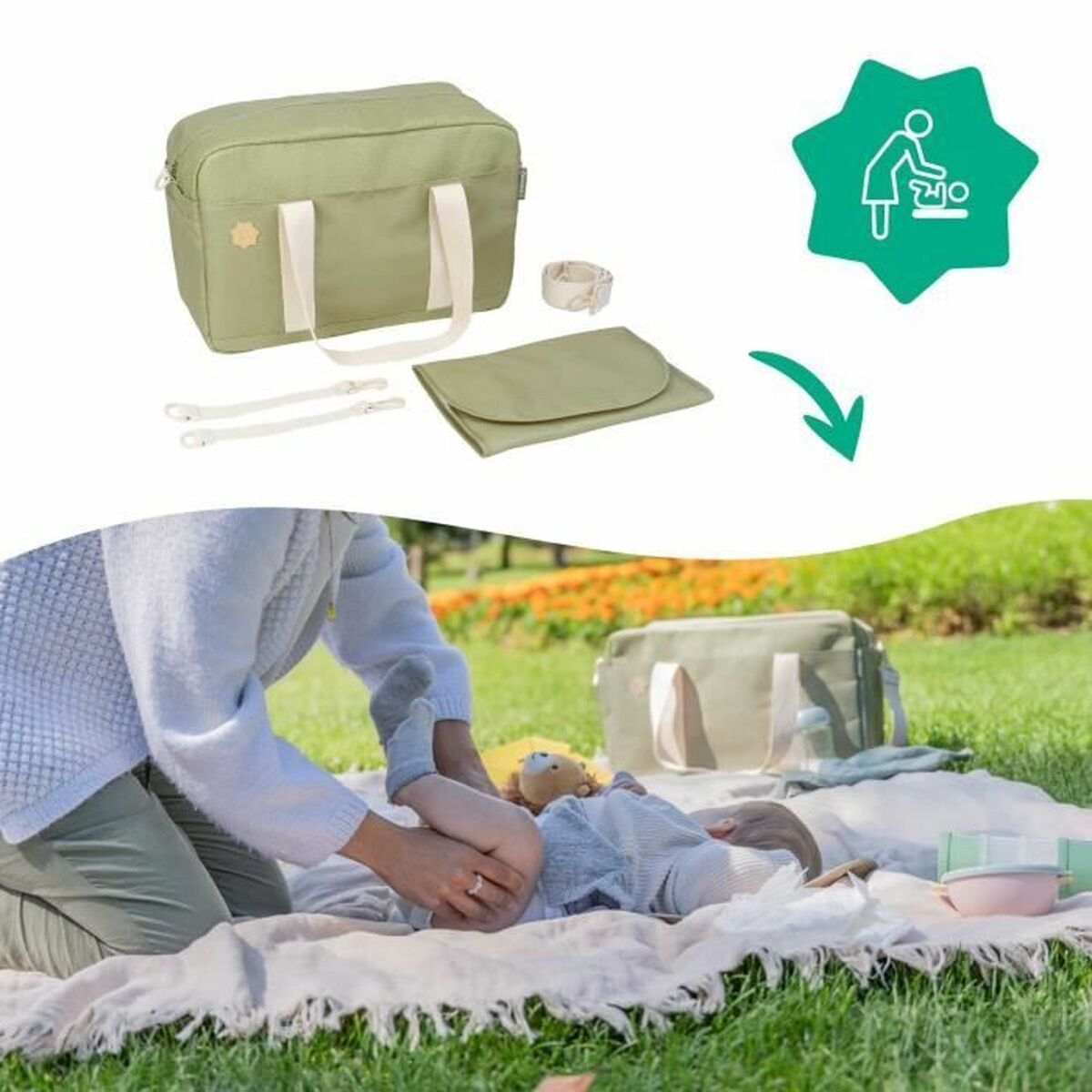 Borsa Fasciatoio Per Pannolini Badabulle Bowling - Image 6