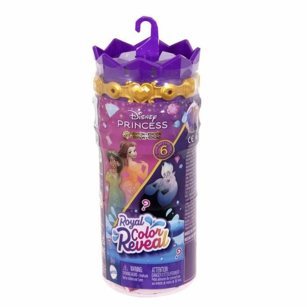 Bambolotto Bebè Con Accessori Disney Princess Royalty Color Reveal