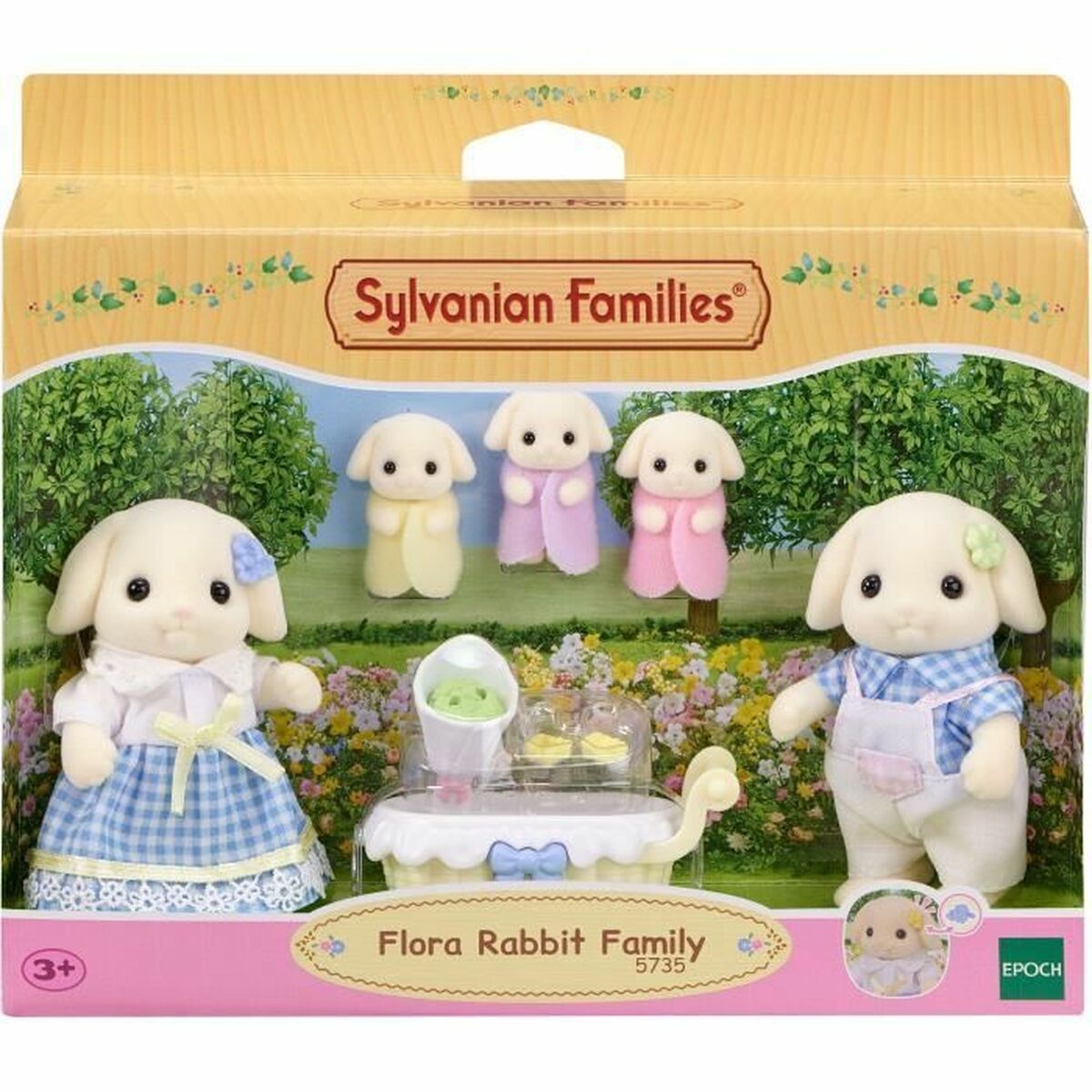 Accessori Per Casa Delle Bambole Sylvanian Families 5735 Flora Rabbit Family