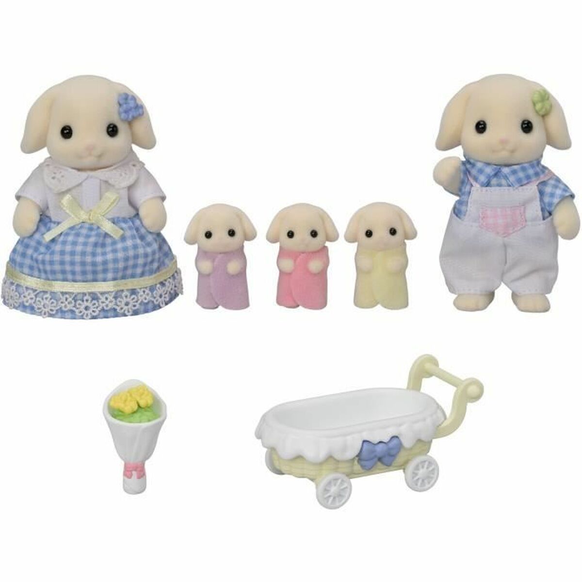 Accessori Per Casa Delle Bambole Sylvanian Families 5735 Flora Rabbit Family - Image 4