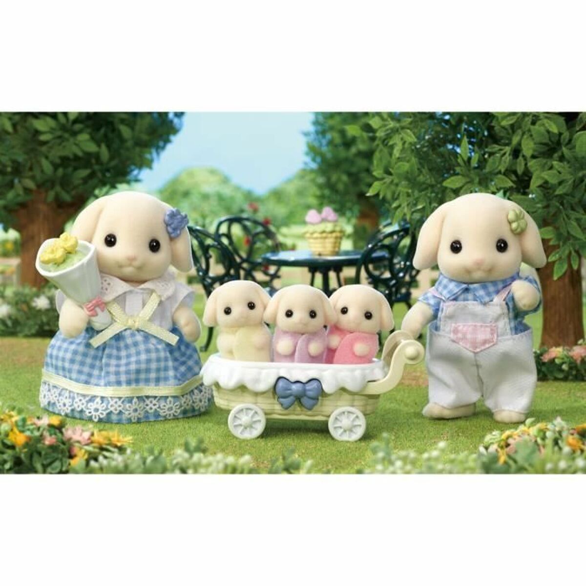 Accessori Per Casa Delle Bambole Sylvanian Families 5735 Flora Rabbit Family - Image 6
