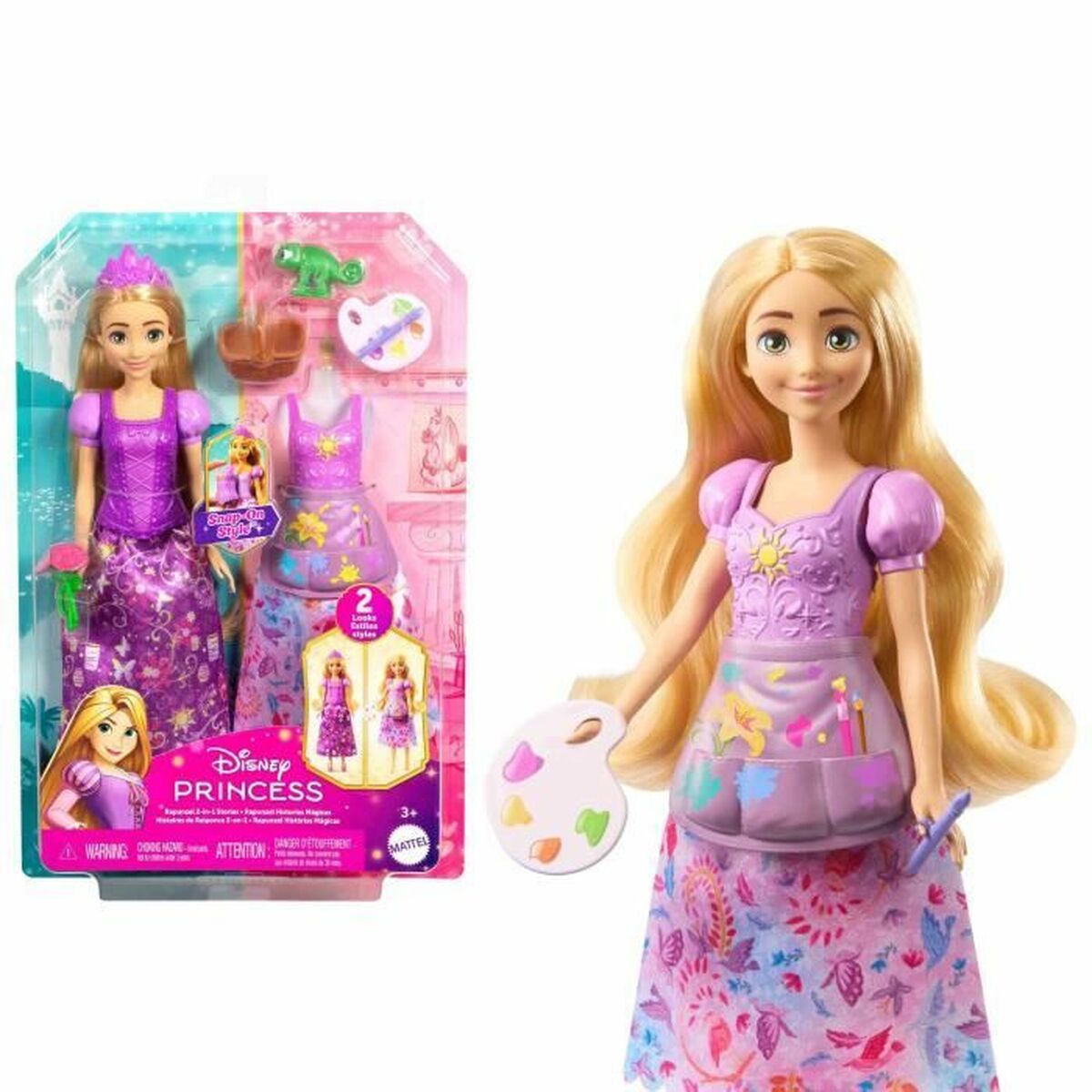 Bambola Disney Princess Rapunzel Picnic And Art