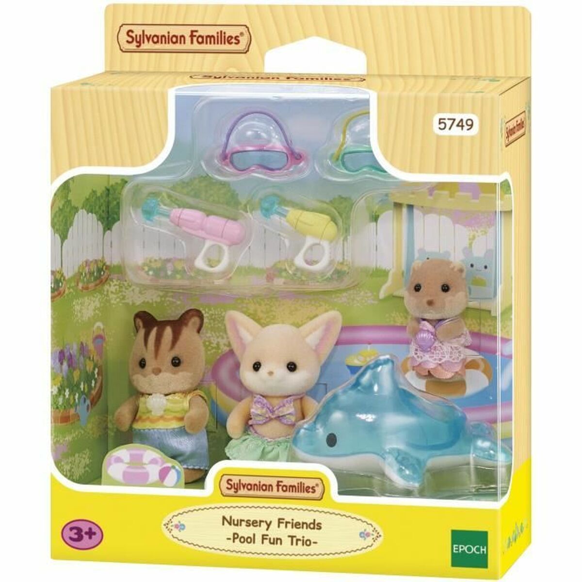 Accessori Per Casa Delle Bambole Sylvanian Families 5749 Nursery Friends Pool Fun Trio