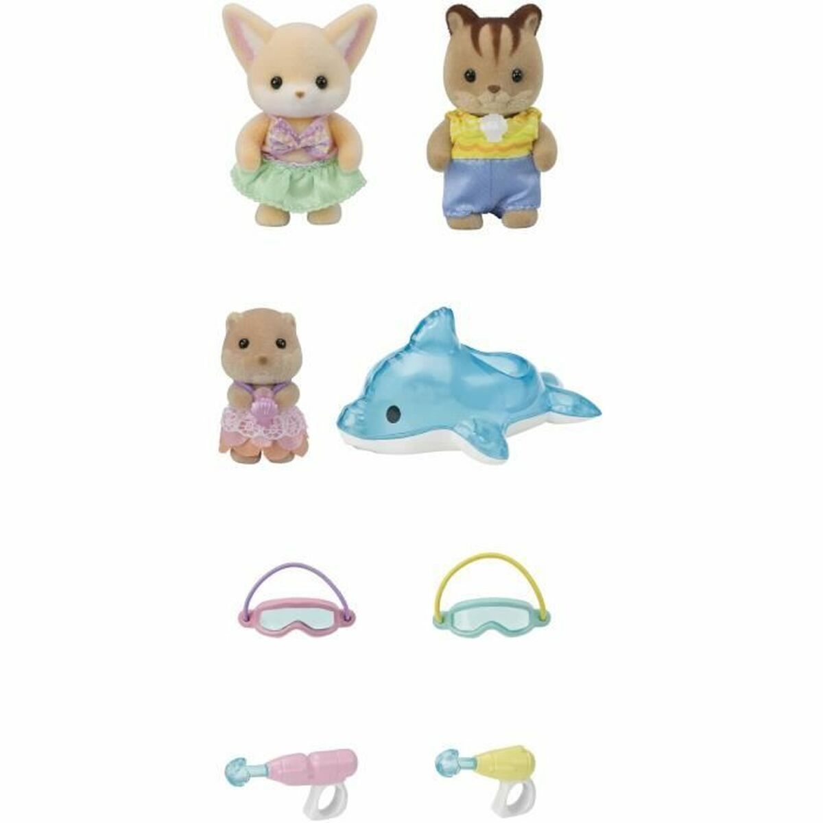 Accessori Per Casa Delle Bambole Sylvanian Families 5749 Nursery Friends Pool Fun Trio - Image 5