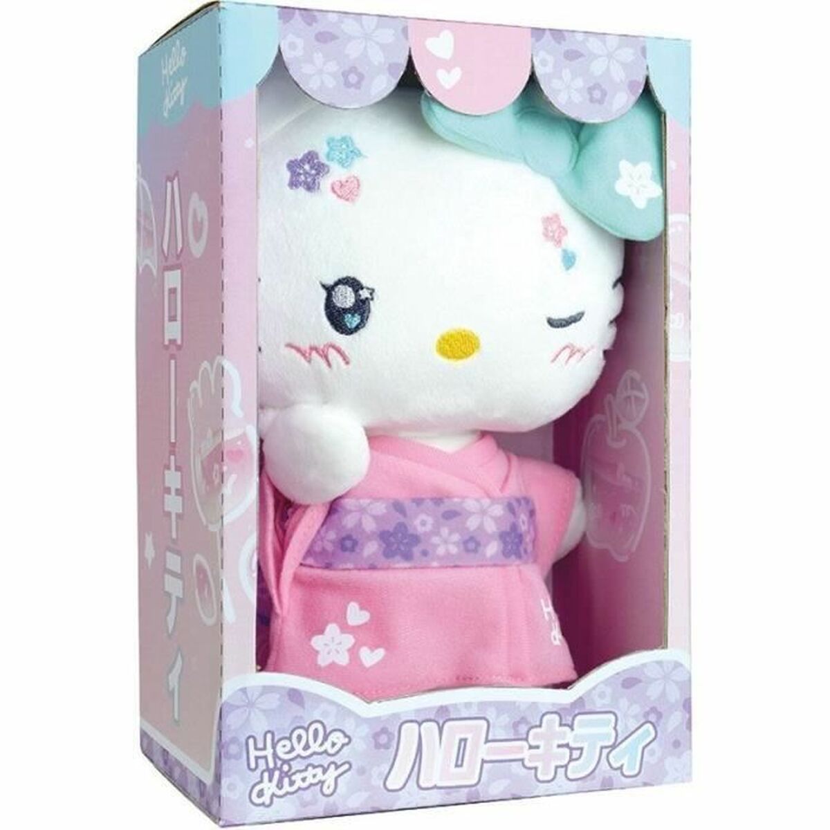 Peluche Jemini Hello Kitty Kimono Kawai Rose - Image 4