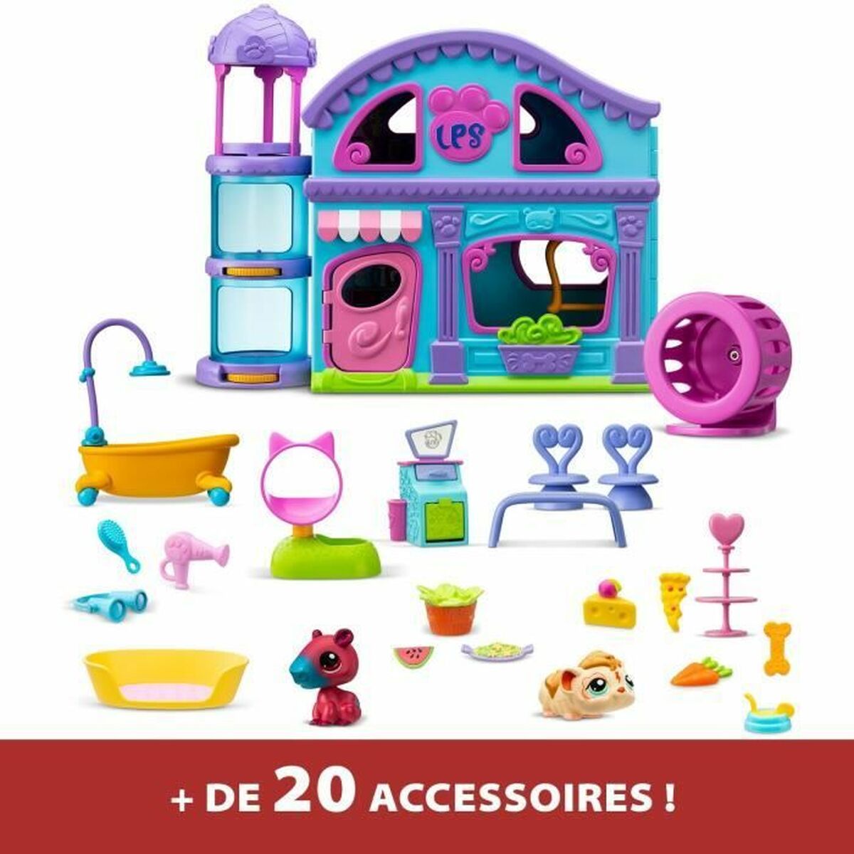 Playset Bandai The Big House Littlest Pet Shop 22 Pezzi - Image 3