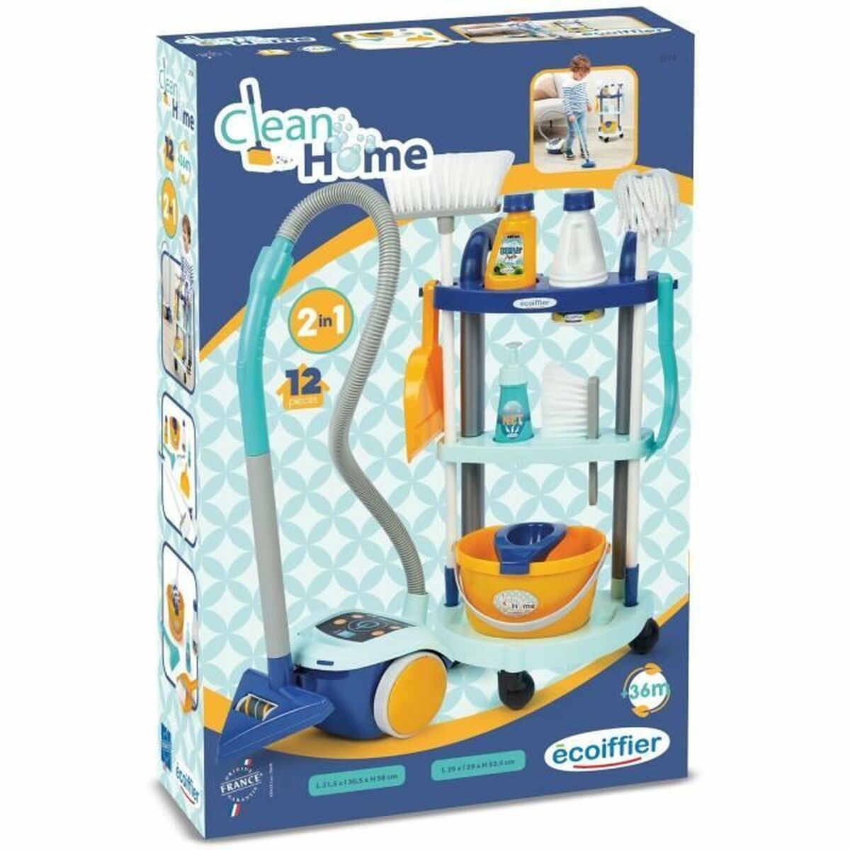 Carrello Delle Pulizie Con Accessori Ecoiffier 2774 - Image 5