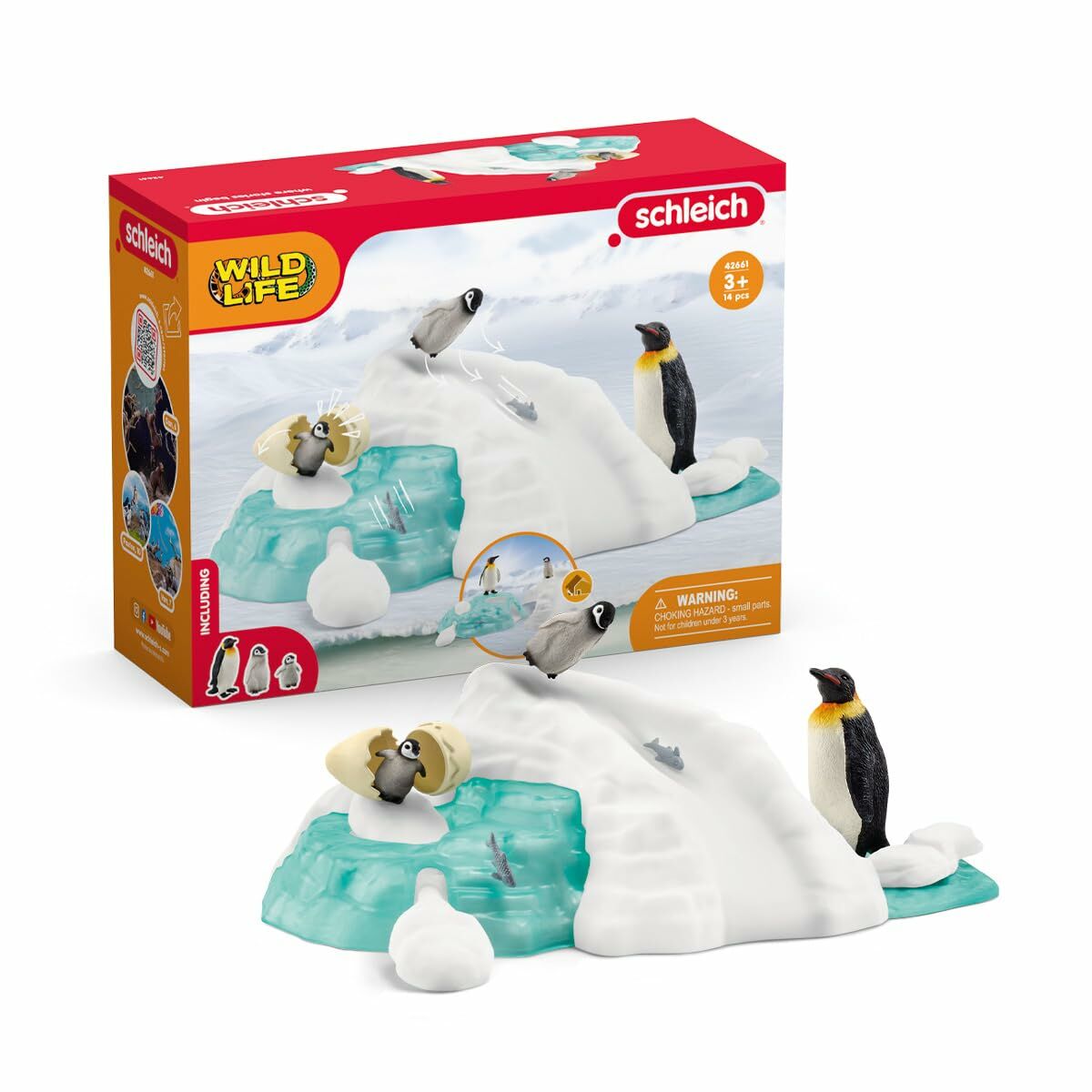 Playset Schleich Penguin Family On The Ice Floe