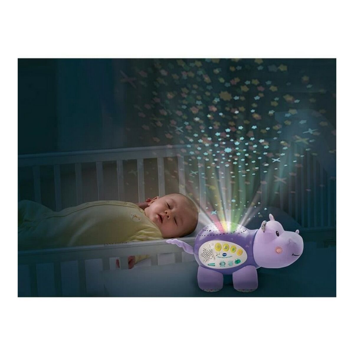 Peluche Con Suono Vtech Hippo Dodo Starry Night (fr) Viola - Image 5