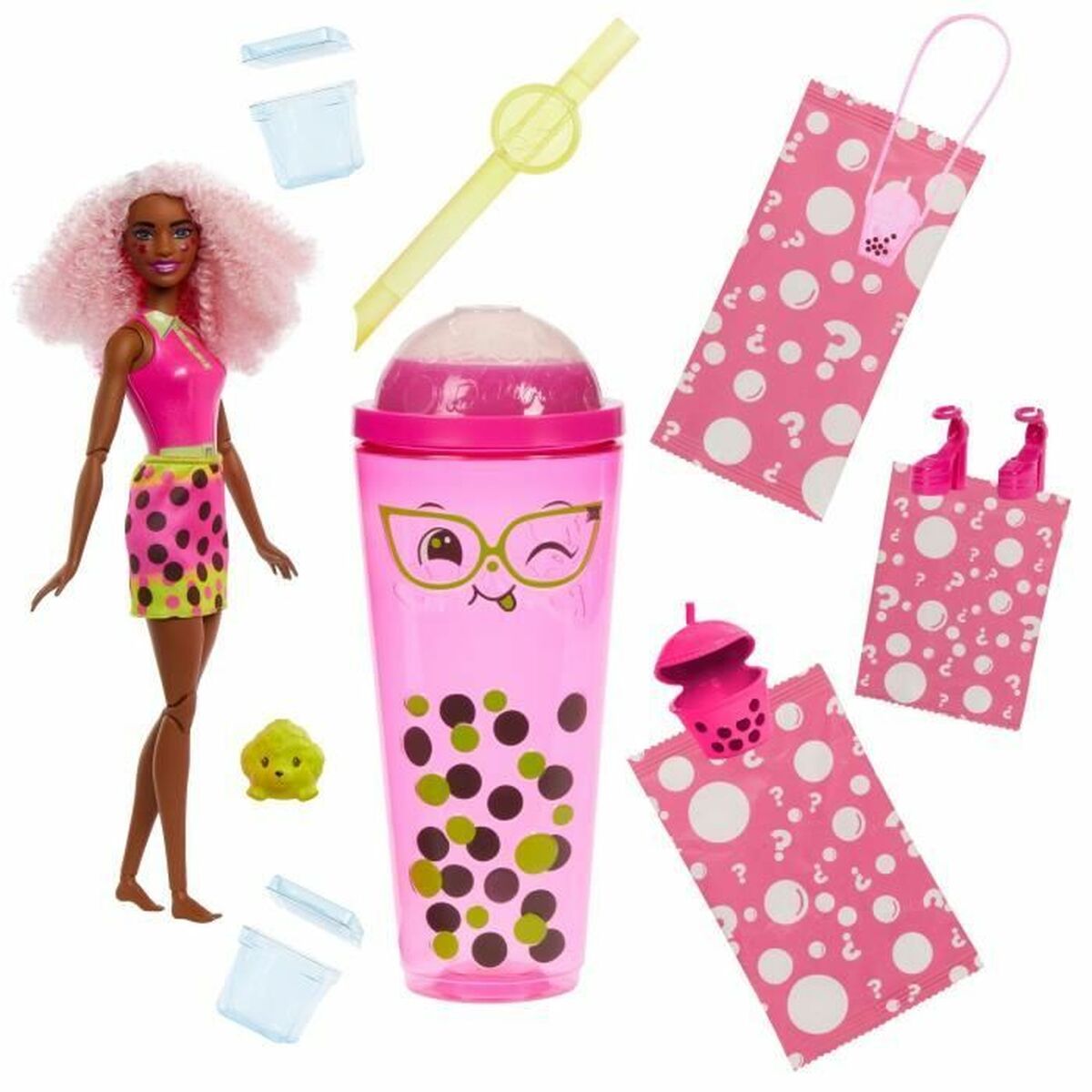Bambolotto Bebè Con Accessori Barbie Pop Reveal Scented Doll Bubble Tea Series