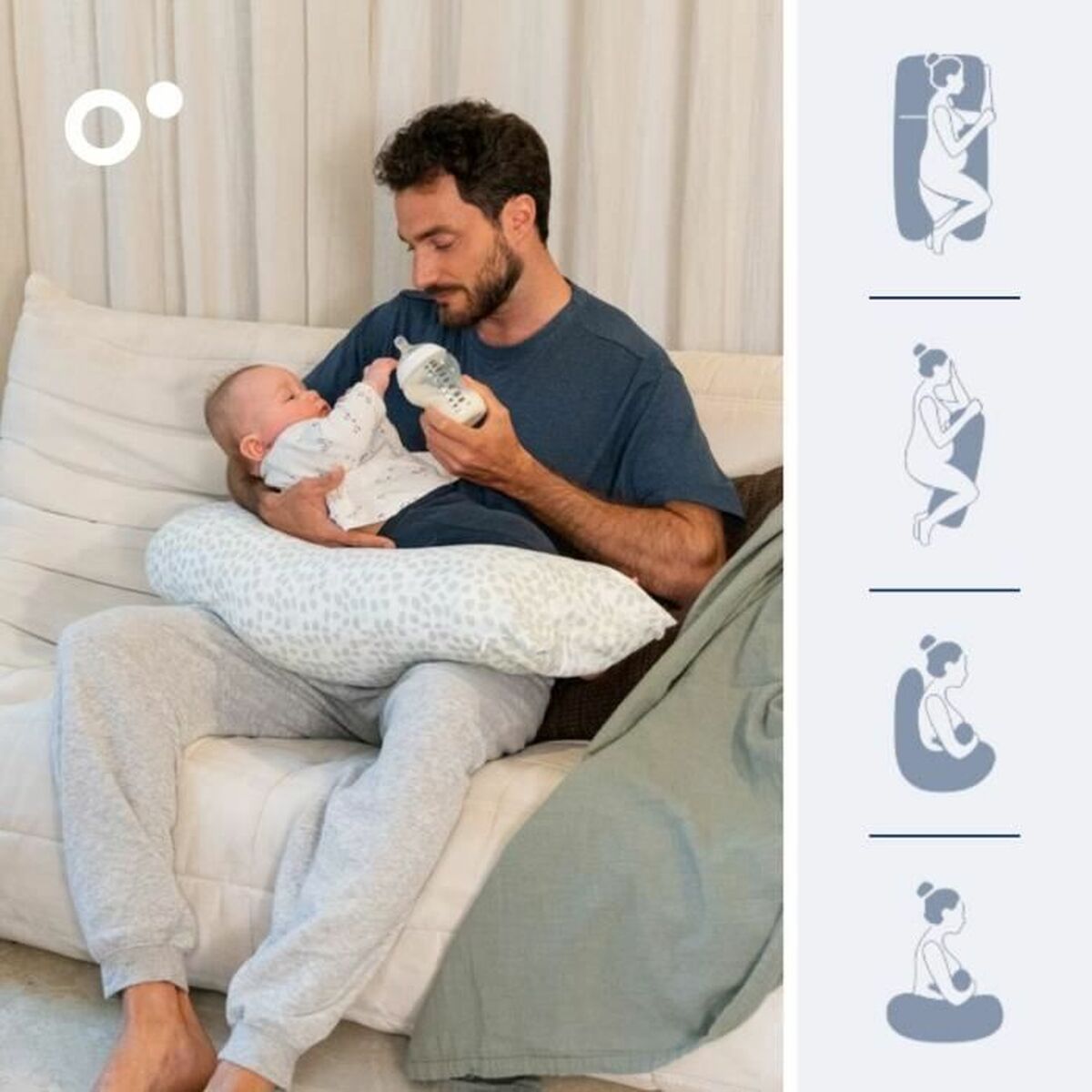 Cuscino Per L'allattamento Doomoo Verde Xxl (2 Unità) - Image 6