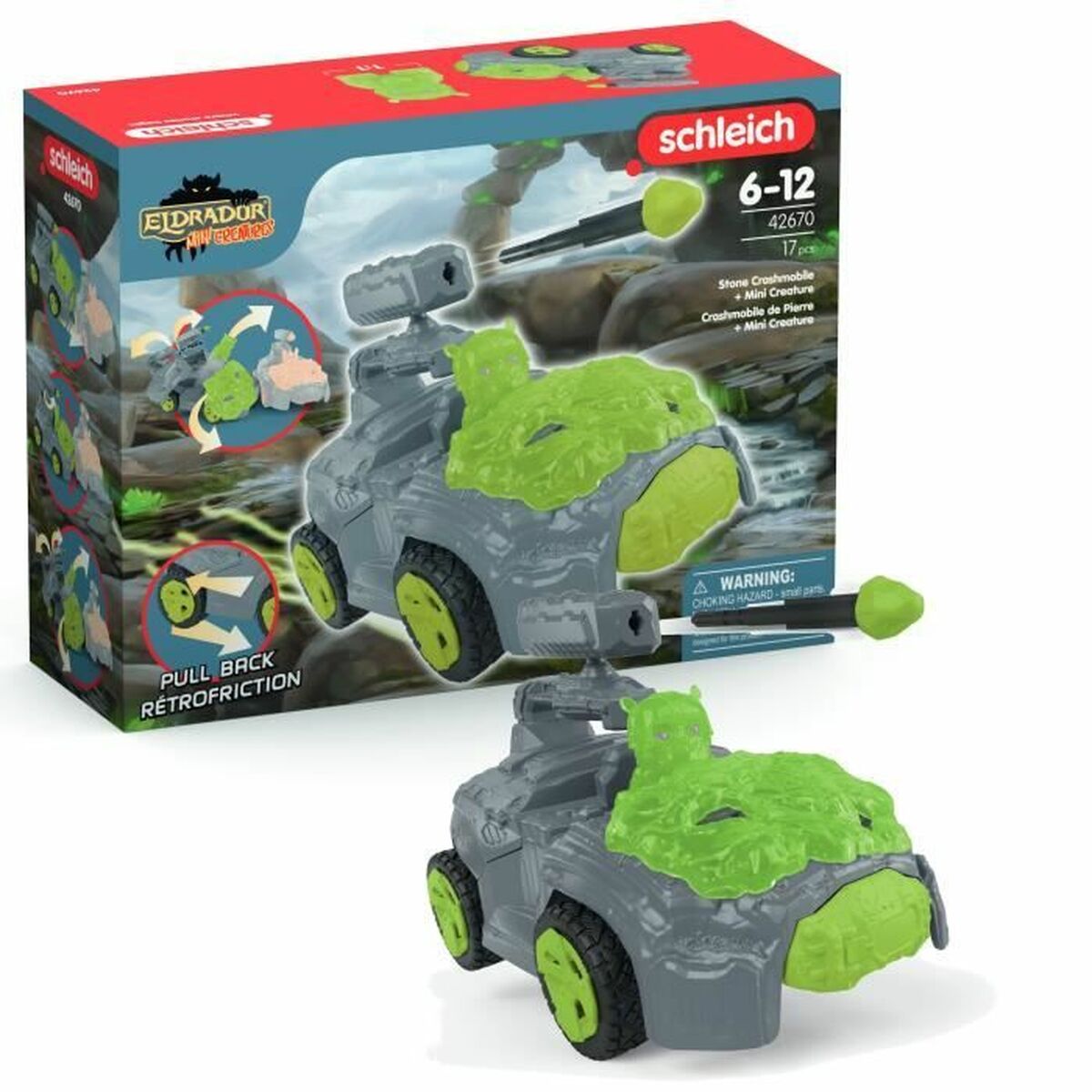 Playset Schleich Pierre's Crashmobile 17 Pezzi