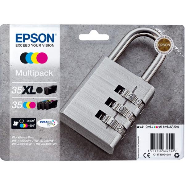 Epson 35xl Multipack - 4eR-Pack - Xl - Schwarz, Gelb, Cyan, Magenta