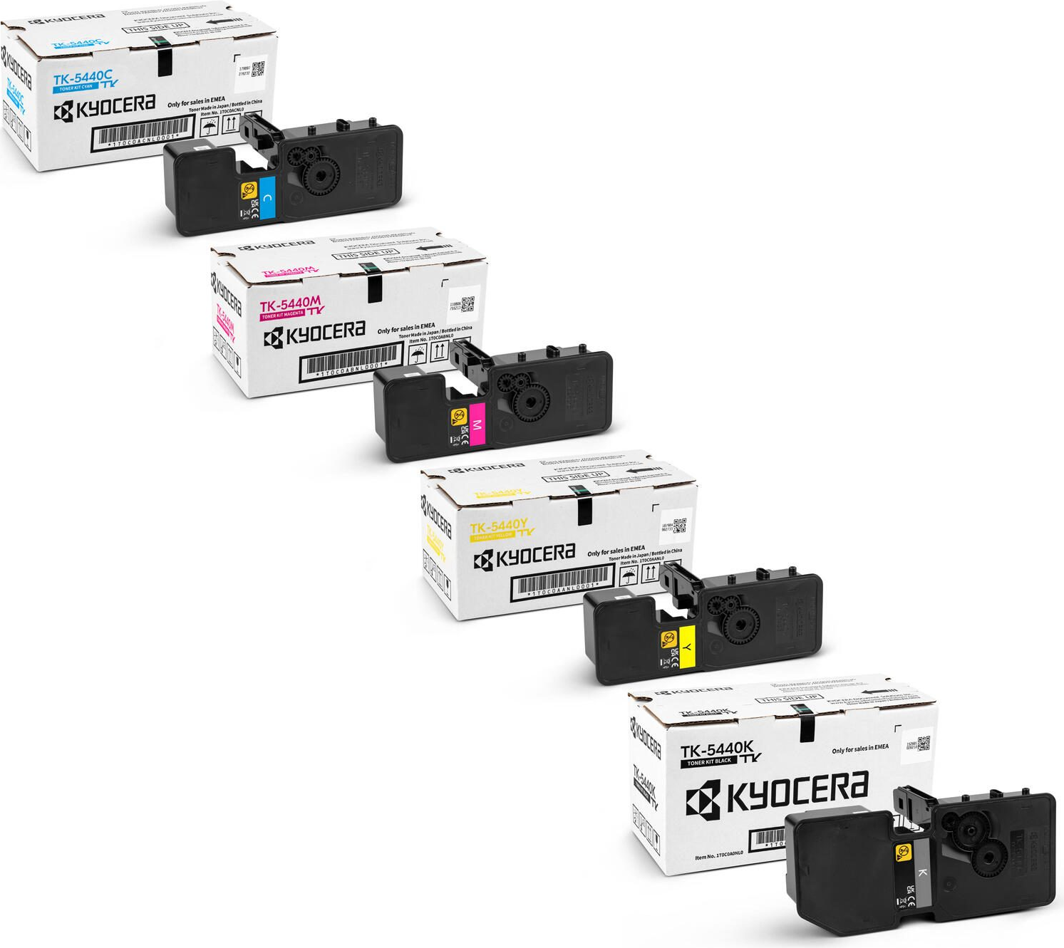 Kyocera Original TK-5440 Toner - 4er Multipack (cyan, Magenta, Gelb, Schwarz) (optk5440set)