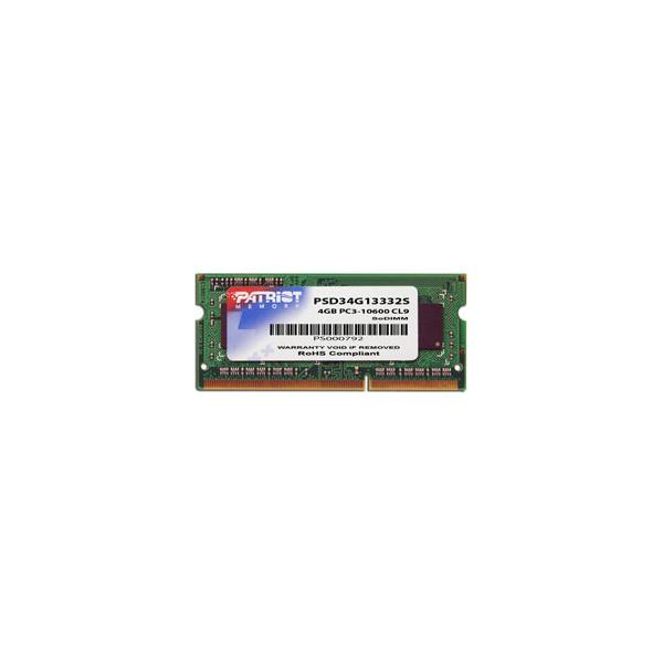 Patriot Ram Sodimm 4gb Ddr3 1333mhz