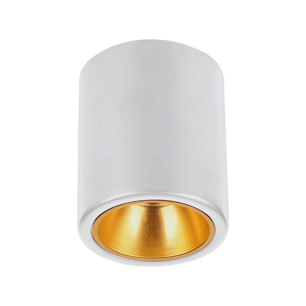 Surface Mounted Gu10 Fitting Round White