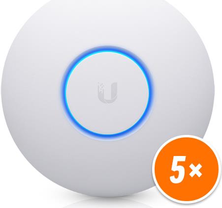 Ubiquiti Unifi Nanohd - Drahtlose Basisstation - 802,11ac Wave 2 - WI-Fi - Dualband - Gleichstrom (packung Mit 5) (uaP-NanohD-5)
