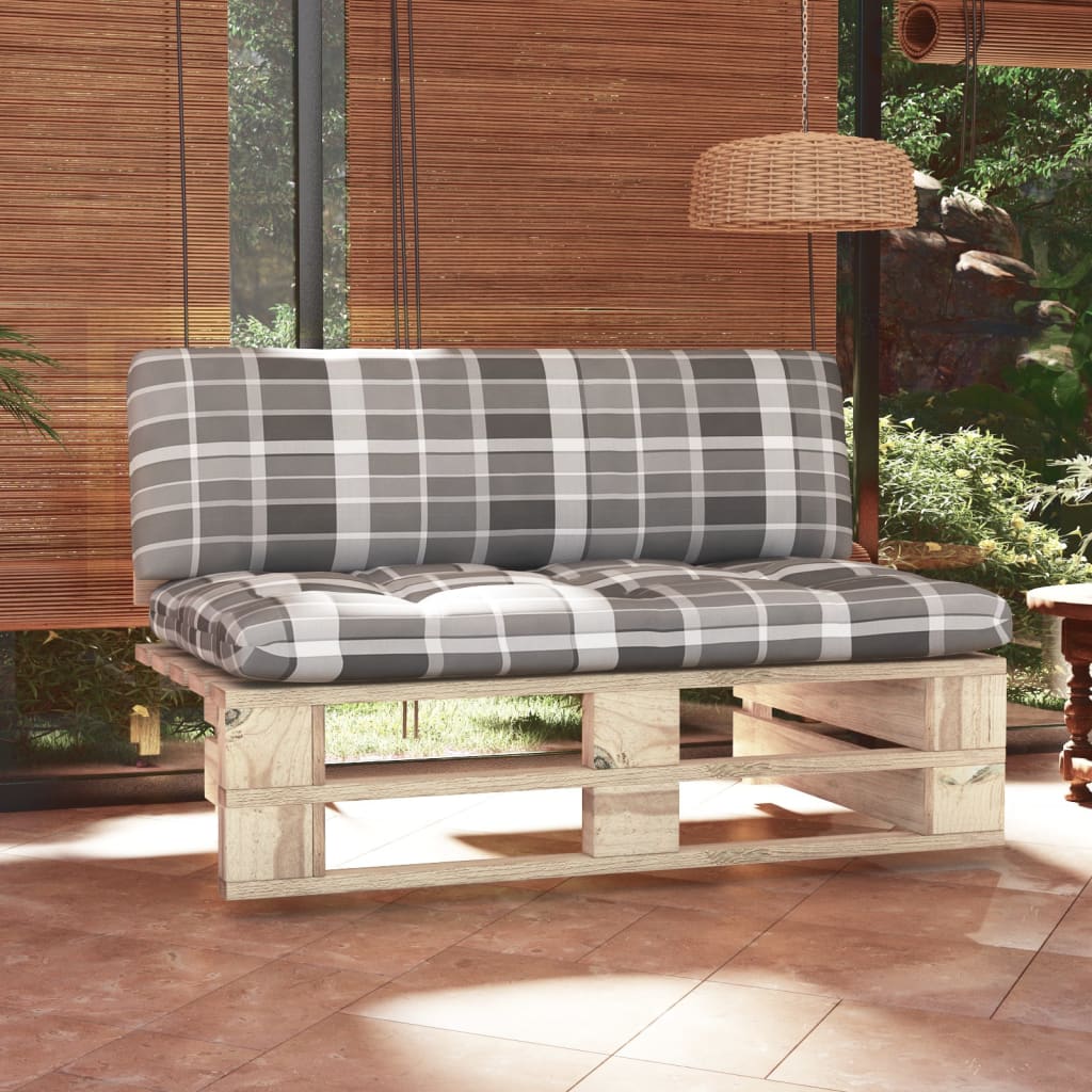 Divano Centrale Giardino Su Pallet In Legno Di Pino Impregnato