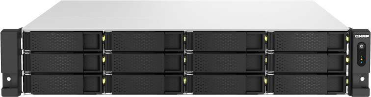 Qnap TS-H1887xU-Rp Nas Rack (2u) Eingebauter EtherneT-Anschluss Schwarz - Weiß E-2334 (tS-H1887xU-RP-E2334-16g)