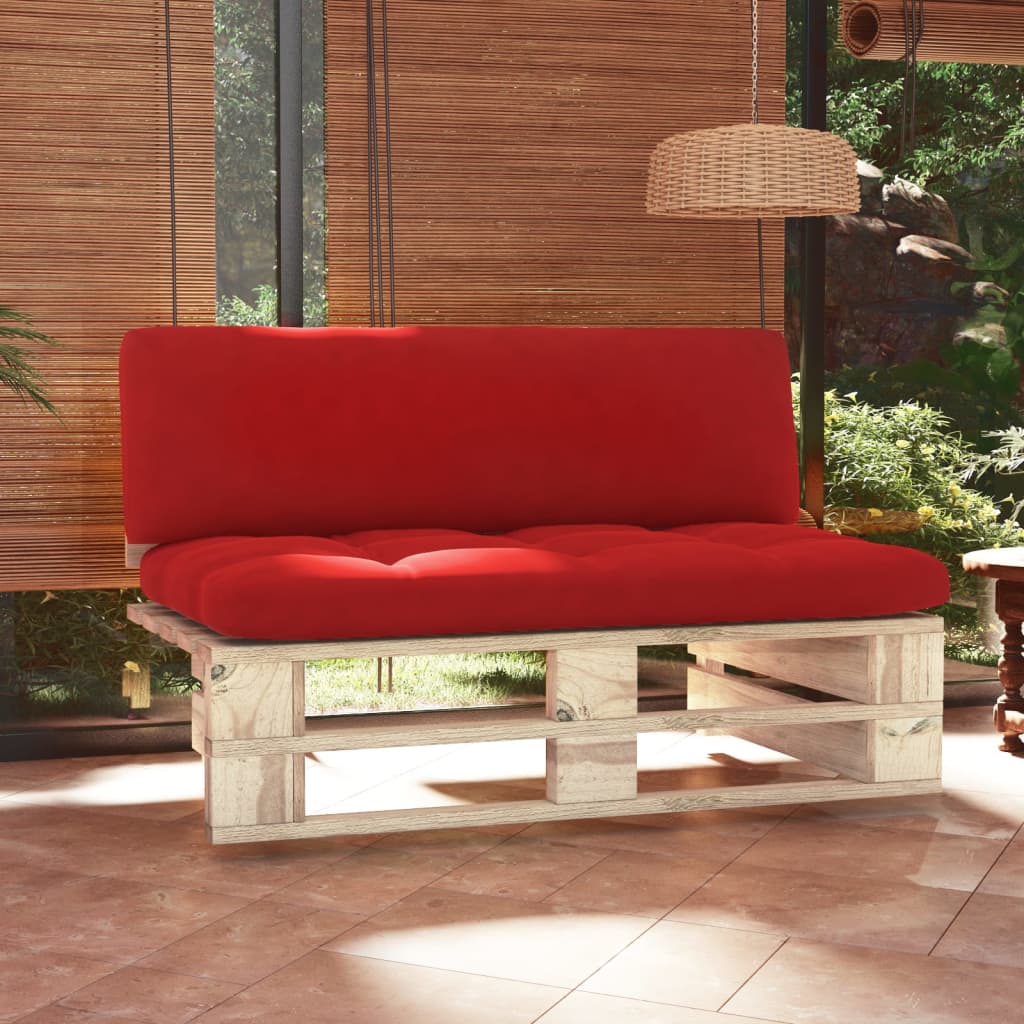 Divano Centrale Giardino Su Pallet In Legno Di Pino Impregnato