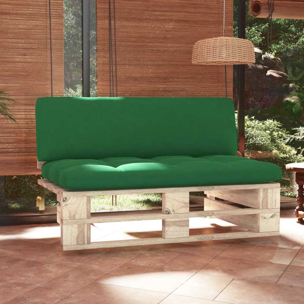 Divano Centrale Giardino Su Pallet In Legno Di Pino Impregnato